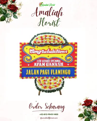 Bunga Papan Congratulation di Bangkala
